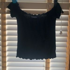 Black brandy Melville crop top